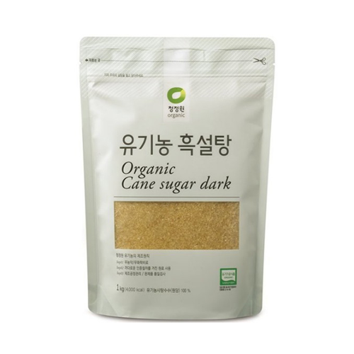 [청정원] 유기농 흑설탕 1kg / [Cheongjeongwon] Bio dunkler Rohrzucker 1kg