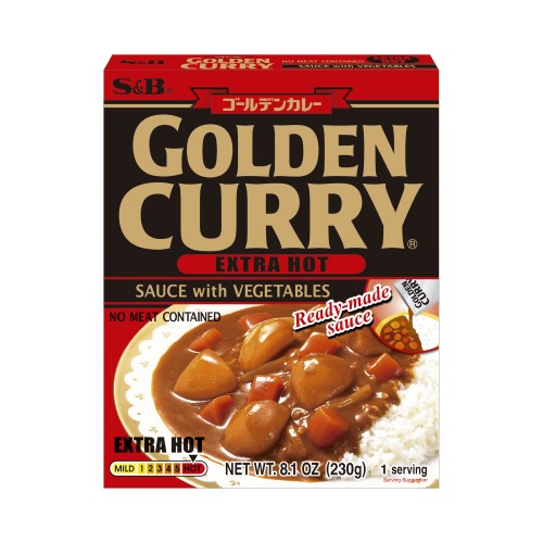 [S&B] 골든 커리 3분 야채카레 아주 매운맛 230g / [S&B] Golden Curry Extra Hot, Fertigcurry mit Gemüse 230g