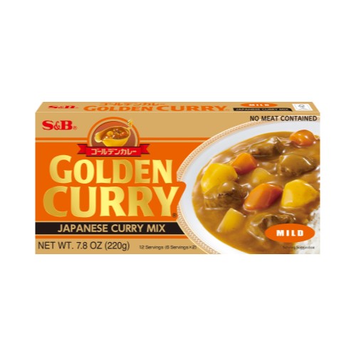 [S&B] 골든 커리 보통맛 220g / [S&B] Golden Curry Medium, japanisches Curry in Würfel 220g