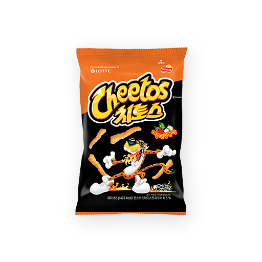 [롯데] 치토스 매콤&달콤 82g / [LOTTE] Cheetos, Mais-Snack(pikant&süß) 82g