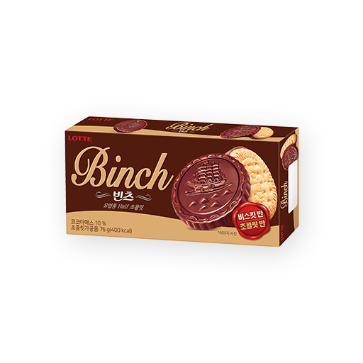 [롯데] 빈츠 102g / [LOTTE] Binch, Schoko-Kekse 102g