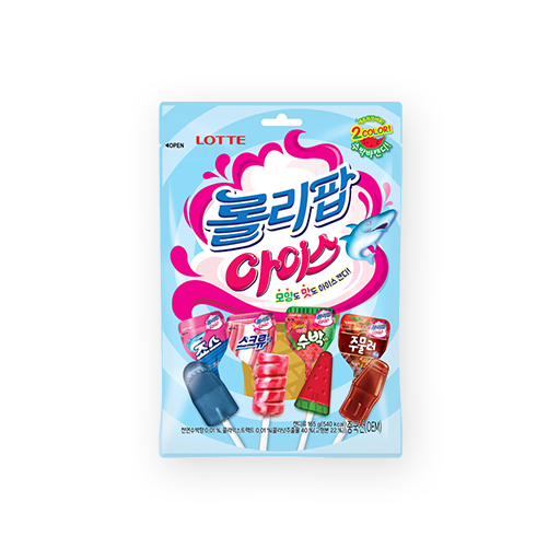 [롯데] 롤리팝 아이스 132g / [LOTTE] Lollipop Ice Candy, koreanische Bonbons 132g