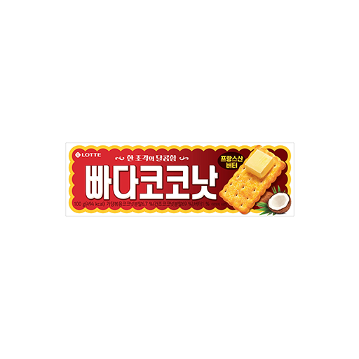 [롯데] 빠다코코낫 100g / [LOTTE] Buttercoconut, Butterkekse 100g