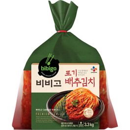 [비비고] 포기김치 3kg / [BIBIGO] Pogi Kimchi, halbierter fermentierter Chinakohl 3kg