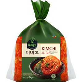 [비비고] 포기김치 2kg / [BIBIGO] Pogi Kimchi, halbierter fermentierter Chinakohl 2kg