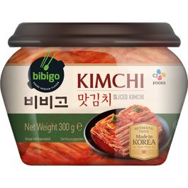 [비비고] 맛김치 300g / [BIBIGO] Mat Kimchi, geschnittener fermentierter Chinakohl im kleinen Behälter 300g