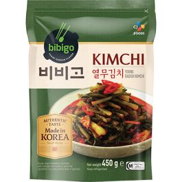 [비비고] 열무김치 450g / [BIBIGO] Yulmu Kimchi, fermentierte junge Rettichblätter-Kimchi 450g