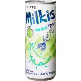 [롯데] 밀키스 메론맛 250ml / [LOTTE] Milkis(Melone), süßliches Milchgetränk mit Kohlensäure 250ml