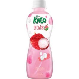 [KATO] 코코넛 알갱이가 들어있는 리치주스 320ml / [KATO] Litschisaft mit Kokosperlen 320ml