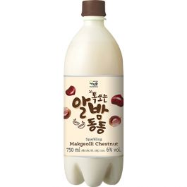 [우리술] 톡쏘는 알밤통통 막걸리 750ml, 6% / [Woorisool] Kastanien-Makgeolli 750ml, Alk. 6%