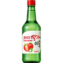 [하이트진로] 딸기에 이슬 350ml, 13% / [Jinro] Soju Erdbeere 350ml, Alk. 13%