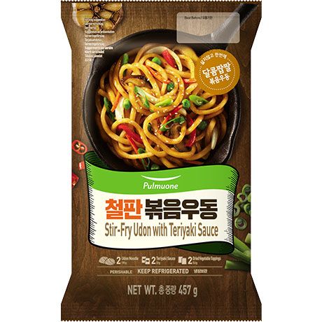 [풀무원] 철판볶음우동 / [Pulmuone] Gebratene Udon mit Teriyaki-Sauce