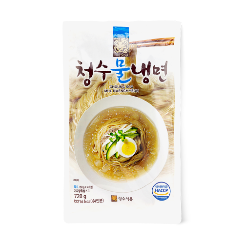 [청수] 물냉면 720g / [Chungsoo] Mul Nengmyun, koreanische zähe Nudeln(kalt serviert) 720g