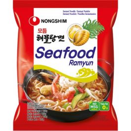 [농심] 해물탕면 125g / [Nongshim] Haemultangmyun, Meeresfrüchten-Nudeln 125g