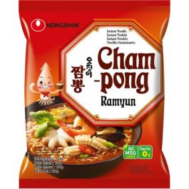 [농심] 오징어짬뽕 124g / [Nongshim] Champong Ramyun, koreanische scharfe Instantnudeln aus Meeresfrüchten 124g