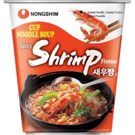 [농심] 새우탕면 작은사발 67g / [Nongshim] Saewootangmyun, koreanische Instantnudeln aus Shrimps im kleinen Becher 67g