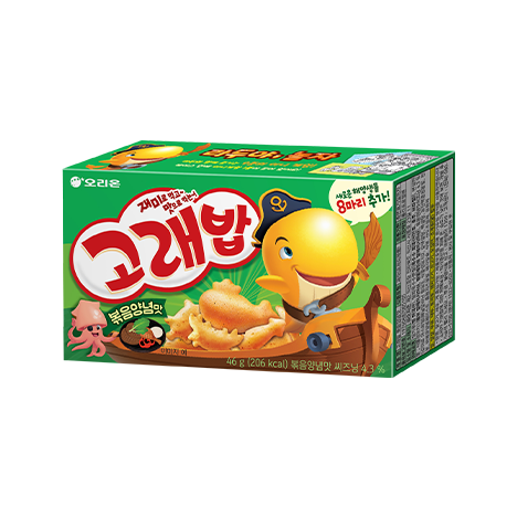 [오리온] 고래밥 볶음양념맛 46g / [Orion] Goraebap, pikant gewürzter fischförmiger Snack 46g