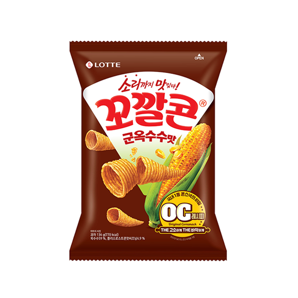 [롯데] 꼬깔콘 군옥수수맛 67g / [LOTTE] Kkokkalcon(gerösteter Mais) 67g