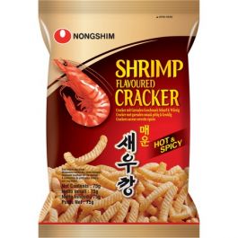 [농심] 새우깡 매운맛 75g / [Nongshim] Saewookkang scharf, Shrimps-Snack 75g