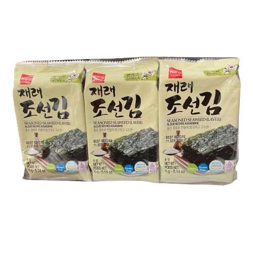 [Wang]조선재래김 /Gewürzte Seetangblätter 4gX3