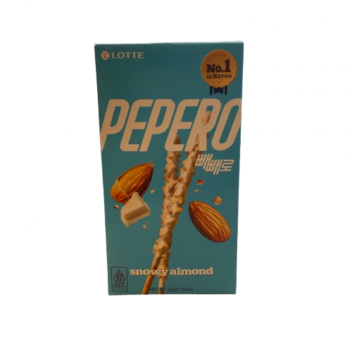 [Lotte] 스노우 아몬드 빼빼로 / Snowy Almond Peppero32g