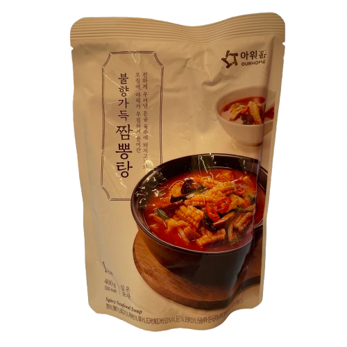 [아워홈] 불향 가득 짬뽕탕 400g / [Our Home] Spicy Seafood Champong Soup 400g