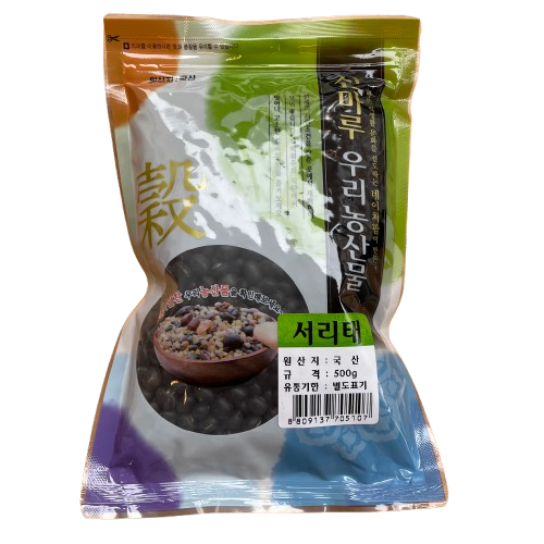 [Sanmaru]서리태 /Schwarze Sojabohnen (Seoritae)500g