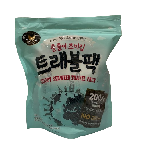 [만전] 트래블팩 80g / [Manjun] Travel Pack, Algenblätter(40 einzeln verpackte Stücke)