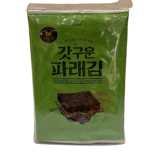 [만전] 갓구운 파래김 100g / [Manjun] Parae Gim, grüne Algenblätter 5er Pack 100g