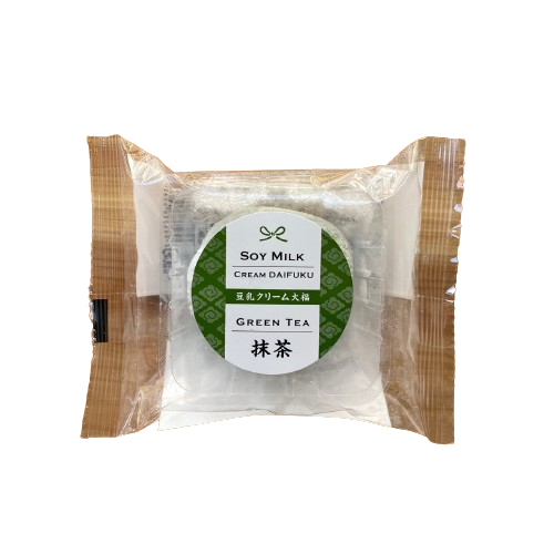 [미나토] 다이후쿠 녹차모찌 60g / [Minato] Daifuku(Grüntee) Macha-Mochi gefüllt mit Bohnencream 60g