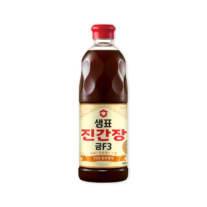 [샘표] 진간장 금F3 860ml / [Sempio] Jin Ganjang Gold F3, koreanische Sojasauce 860ml