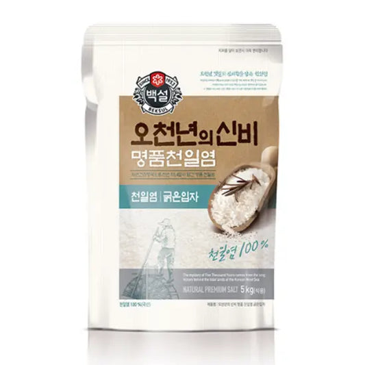 [백설] 천일염(굵은입자) 5kg / [Beksul] Chunilyum, Meersalz(grob) 5kg