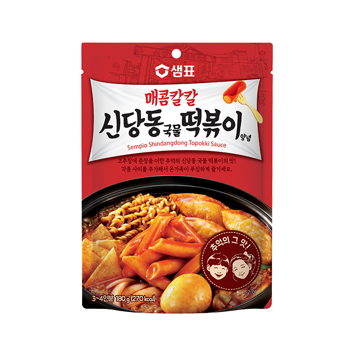 [샘표] 매콤칼칼 신당동 국물떡볶이양념 180g / [Sempio] Shindangdong Ttoekbokki Sauce 180g