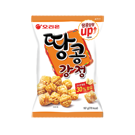 [오리온] 땅콩강정 80g / [Orion] Ddangkong Gangzung, Erdnuss-Snack 80g