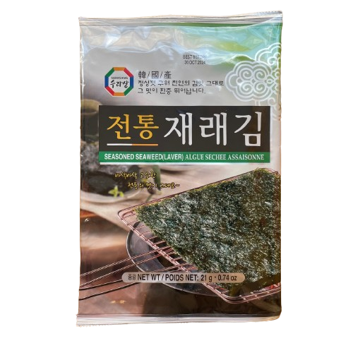 [수라상] 전통 재래김 85g / [Surasang] Traditionelle knusprige Algenblätter 85g