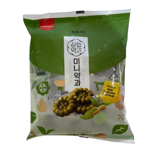 [삼립] 미니 약과 녹차맛 200g / [Samlip] Mini Yakgwa(Grüner Tee), koreanischer traditioneller Snack 200g