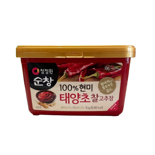 [청정원] 순창 현미 태양초 찰고추장 3kg / [Cheongjeongwon] Gochujang, koreanische Chilipaste mit Naturreis 3kg