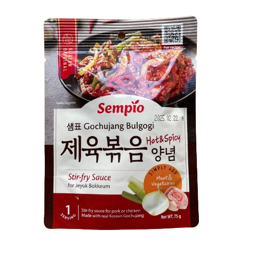 [샘표] 제육볶음양념 75g / [Sempio] Jaeyukbokkeum Sauce 75g