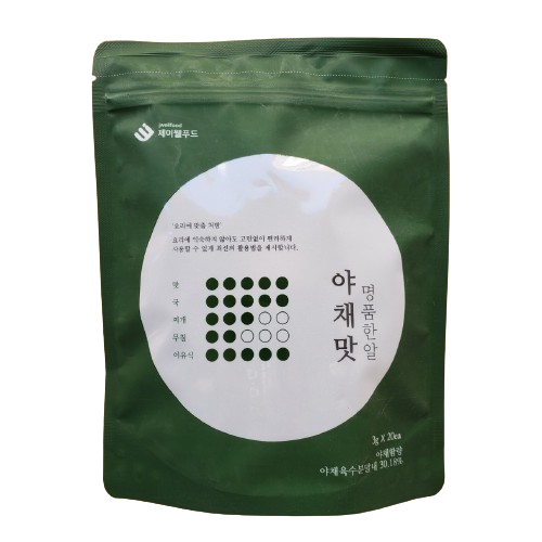 [제이웰푸드] 야채맛 명품한알 60g / [Jwellfood] Gemüsebrühe 60g