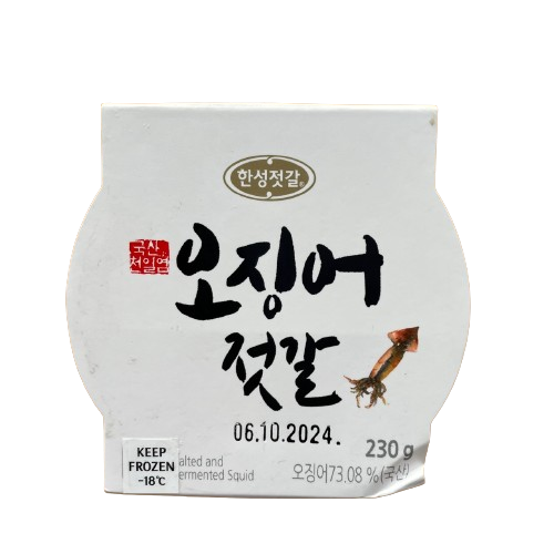 [한성] 오징어젓갈 230g / [Hansung] Scharf gewürzter fermentierter Tintenfisch 230g