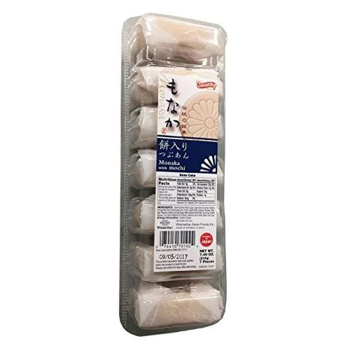 [시라키쿠] 모찌 모나카 180g / [Shirakiku] Mochi Monaka, Reiswaffeln gefüllt mit süßer Rotbohnenpaste  180g