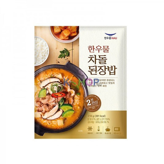 [한우물] 차돌된장밥 210g / [Hanwoomul] Reissuppe mit dünnen Rindfleischscheiben&Sojabohnenpaste 210g