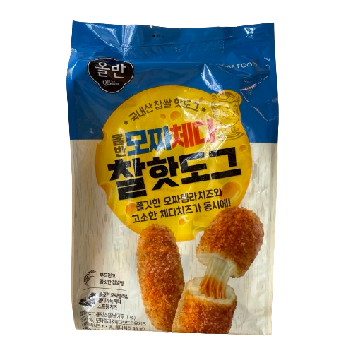 [올반] 모짜체다 찰핫도그 400g / Mozza-Cheddar Corndog 400g