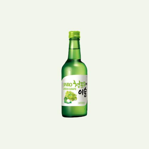 [진로] 청포도에 이슬 12% 350ml / [Jinro] Soju Traube Alk. 12% 350ml