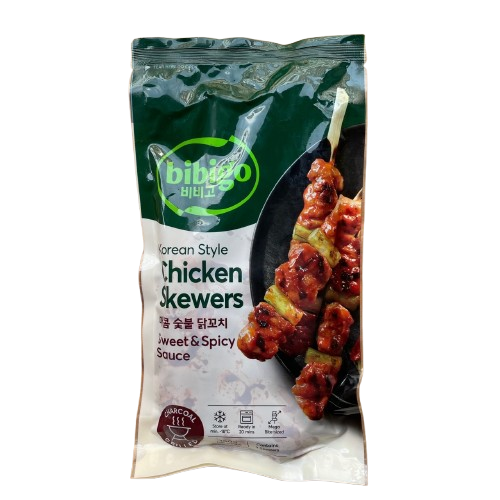 [비비고] 매콤 숯불 닭꼬치 180g / [BIBIGO] Hähnchenspieße mit süß-scharfer Sauce 180g