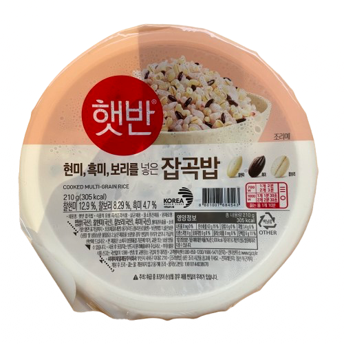 [CJ] 햇반 잡곡밥 210g / [CJ] Hetban Japgokbap, Reis mit verschiedenen Getreiden 210g