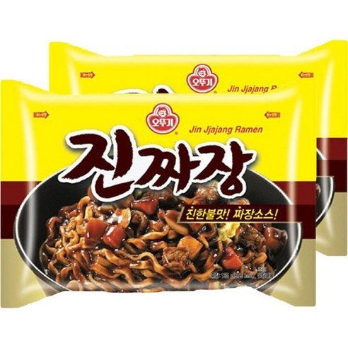[오뚜기] 진짜장 135g / [OTTOGI] Jin Jjajang, Inst. Nudeln mit schwarzer Bohnenpaste 135g