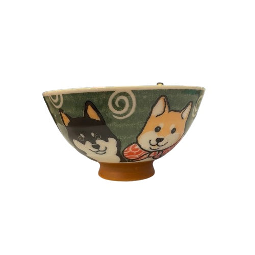 시바견 밥그릇 (초록색) / Rice Bowl Shiba-Dog (Green)