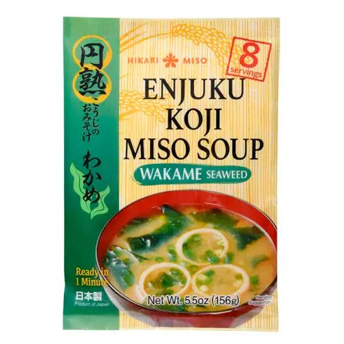 [히카리 미소] 인스턴트 미역 미소국 156g / [Hikari Miso] Misosuppe Wakame Enjuku Koji 156g