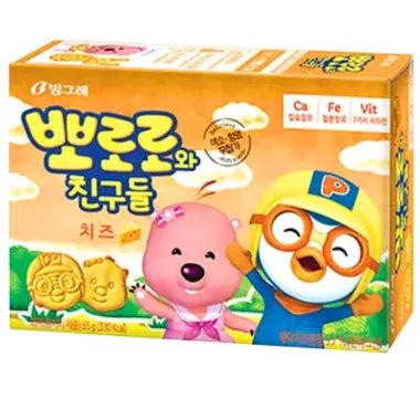 [빙그레] 뽀로로와 친구들 치즈 65g / [Binggrae] Pororo Kekse mit Käsegeschmack 65g